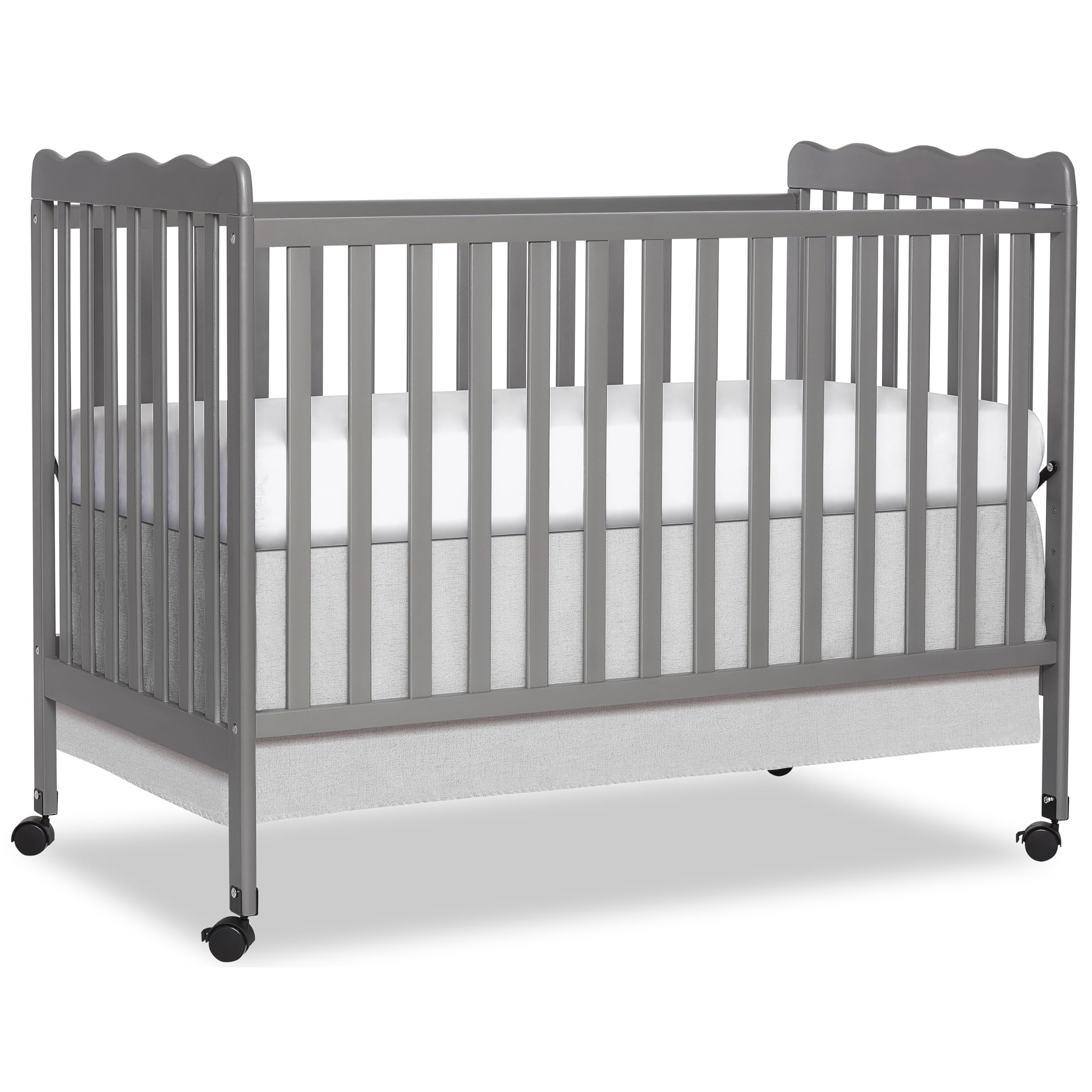 Dream On Me Carson Classic 3-in-1 Convertible Crib in Steel Grey