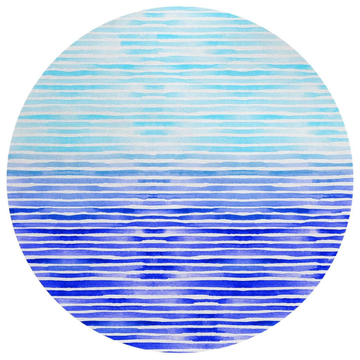 Seabreeze Sz8 Blue Coastal Rug Round 8' X 8'