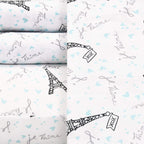 Betsey Johnson - Twin Xl Sheets, Silky & Lightweight Bedding, Fade & Wrinkle Resistant (Je T'Aime Paris, Twin Xl)