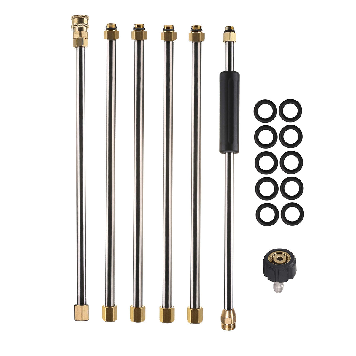 Tool Daily Pressure Washer Extension Wand, 90 Inch Power Washer Lance, 1/4 Inch Quick Connect, M22, 4000 Psi