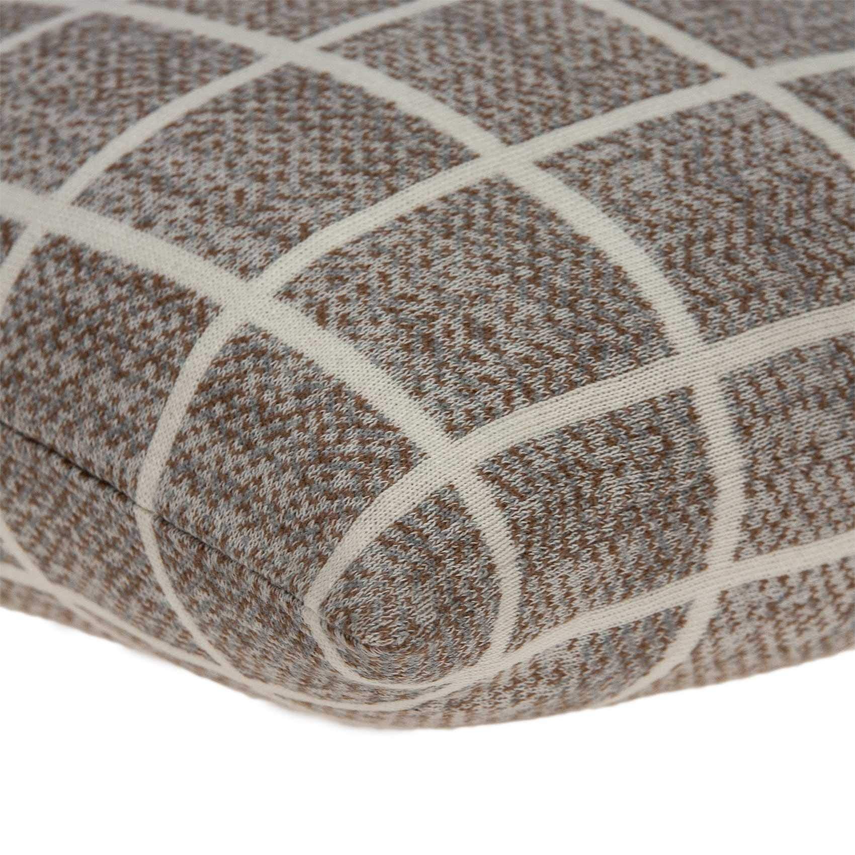 HomeRoots 100% Cotton Parkland Collection Stuart Transitional Tan Pillow Cover with Down Insert