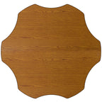 Flash Furniture Wren 60'' Flower Oak Thermal Laminate Activity Table - Height Adjustable Short Legs