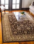 Unique Loom Voyage Collection Traditional Oriental Classic Intricate Design Area Rug (2 2 x 3 0 Rectangular, Brown/Ivory)
