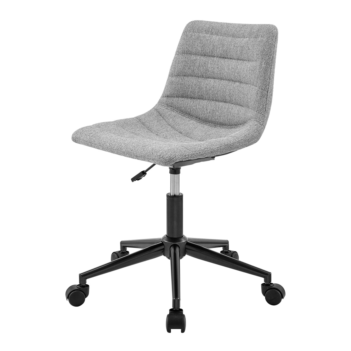 New Pacific Direct Claire Fabric Swivel, Strata Gray Home Office Chair