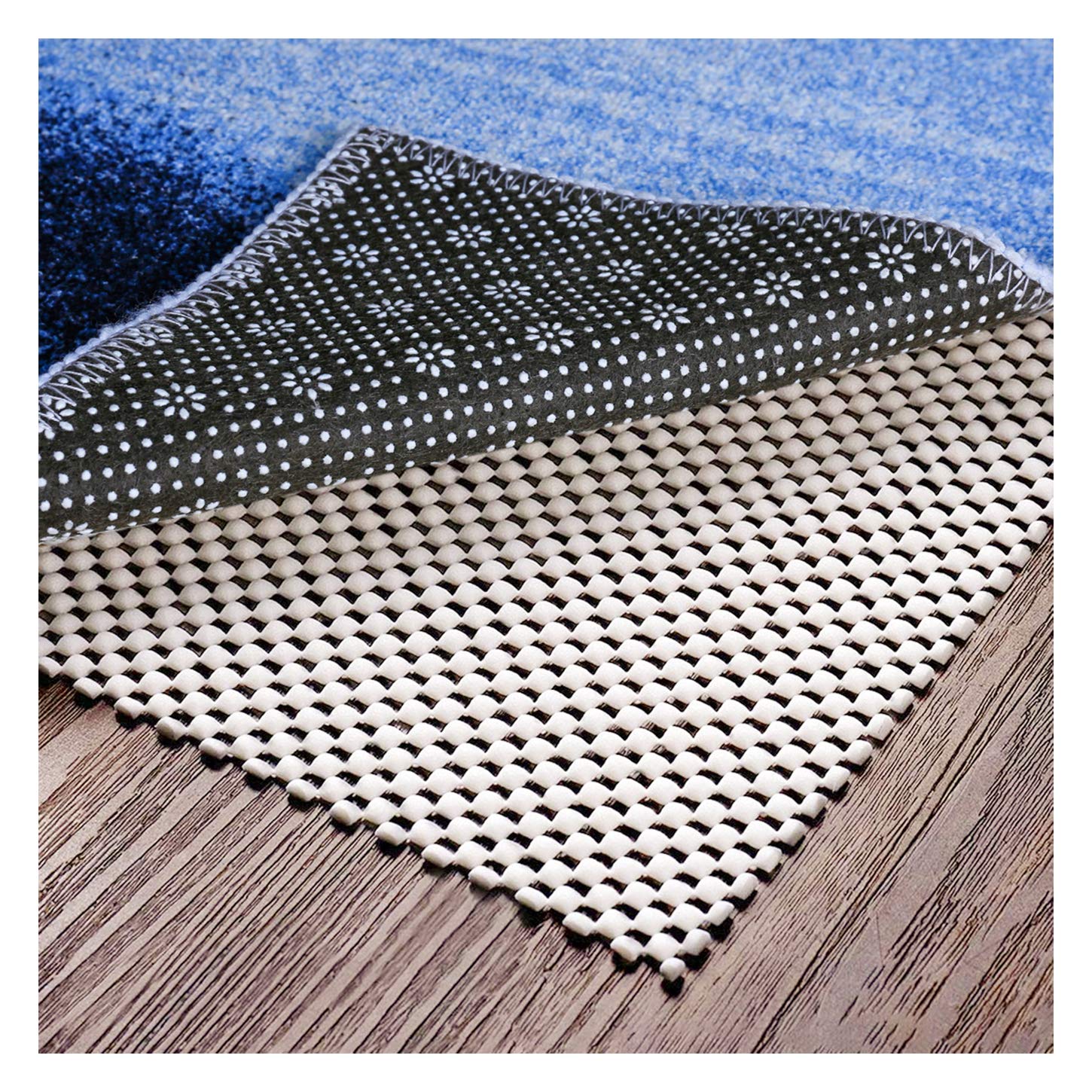 Non Slip Area Rug Pad Gripper - 2X3 Strong Grip Carpet Pad For Area Rugs And Hardwood Floors, Provides Protection And Cushion