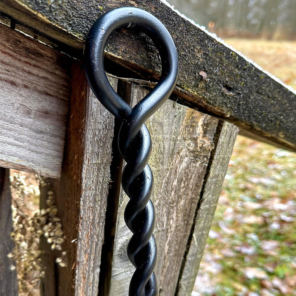 Fire Poker For Fire Pit, 40   Twisted Rope Design Fireplace Poker, Heavy Duty Handmade Fire Pit Poker For Campfire Wood Stove Fi