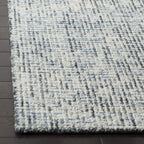 Safavieh Abstract Collection Area Rug - 8' X 10', Blue & Charcoal, Handmade Wool, Ideal For High Traffic Areas In Living Room, B