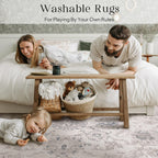 Phantoscope Vintage Collection Area Rug 6'X9' - Large Living Room Rug - Washable Rug Boho Rugs Non-Slip For Bedroom Dining Room,