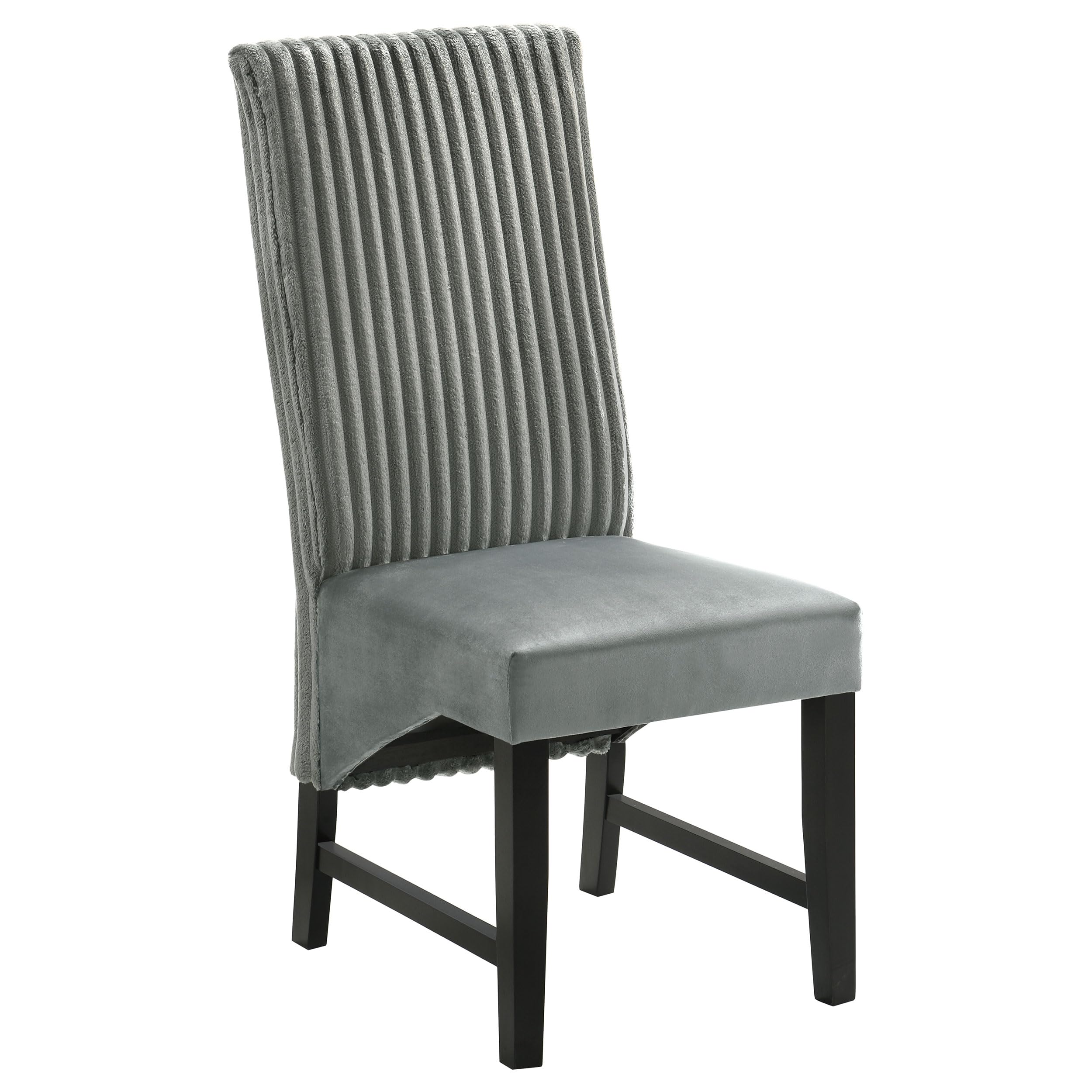 Coaster Home Furnishings Barrand Upholstered Dining Side Chair Grey (Set of 2)
