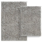 Bathroom Rugs Set 2 Piece Bath Mat Set Soft Plush Chenille Bath Rugs Non-Slip, Absorbent Shaggy Rugs, Shower Mats for Bathroom,G