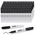 Woswel Bulk Dry Erase Markers 76 Pack Black Fine Tip Low Odor Whiteboard Erasable Markers For Kids Adults, Ideal For Classroom S