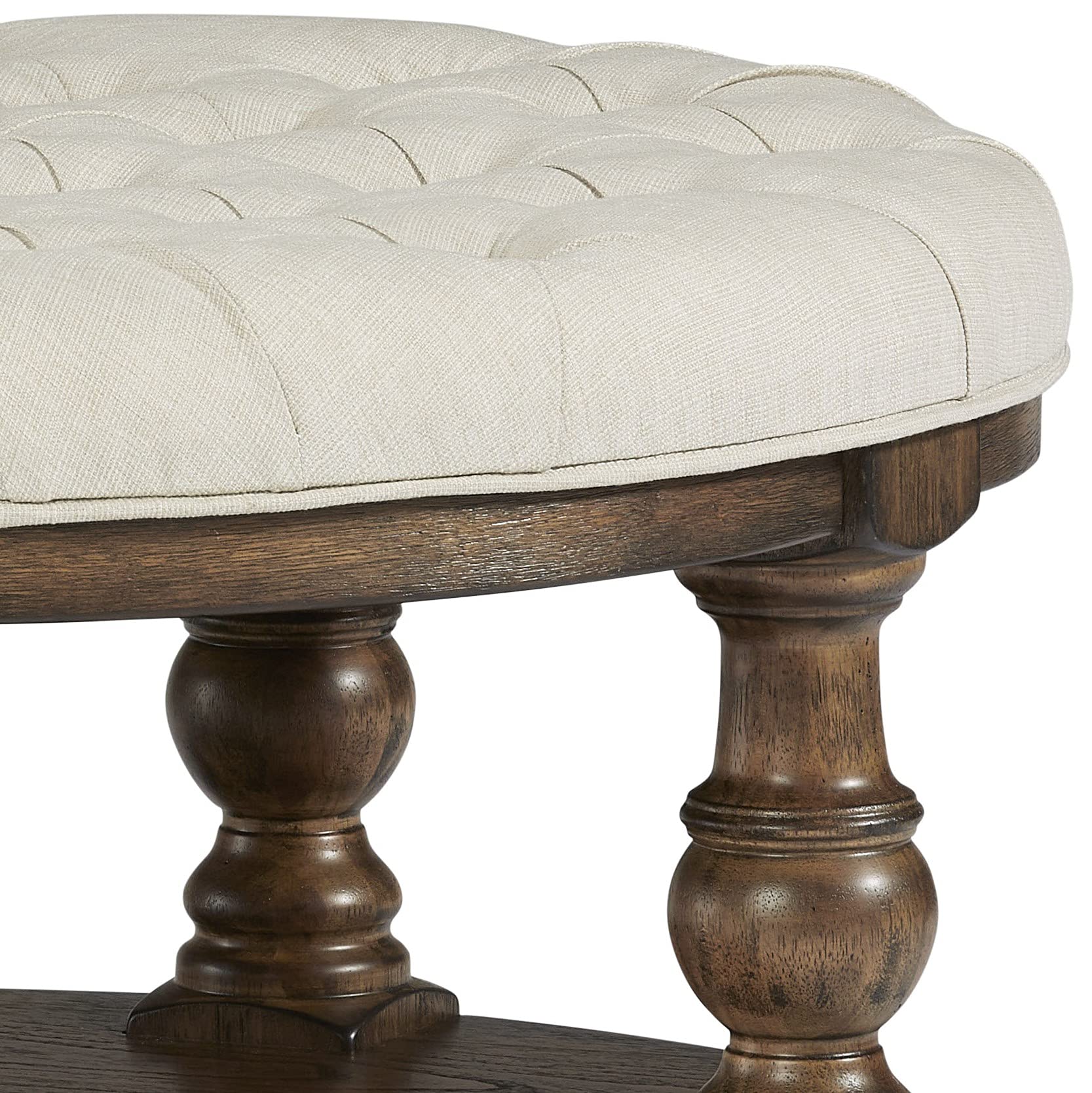 Progressive Furniture Wynton Round Upholstered Cocktail Table