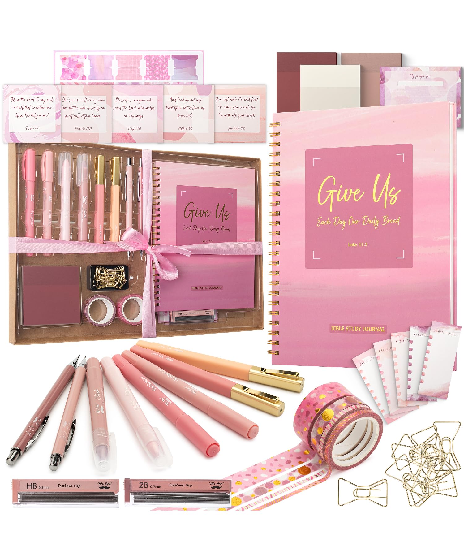 Mr. Pen- Bible Journaling Kit, Highlighters And Pens No Bleed, Study Kit, Tools, Easter Gift