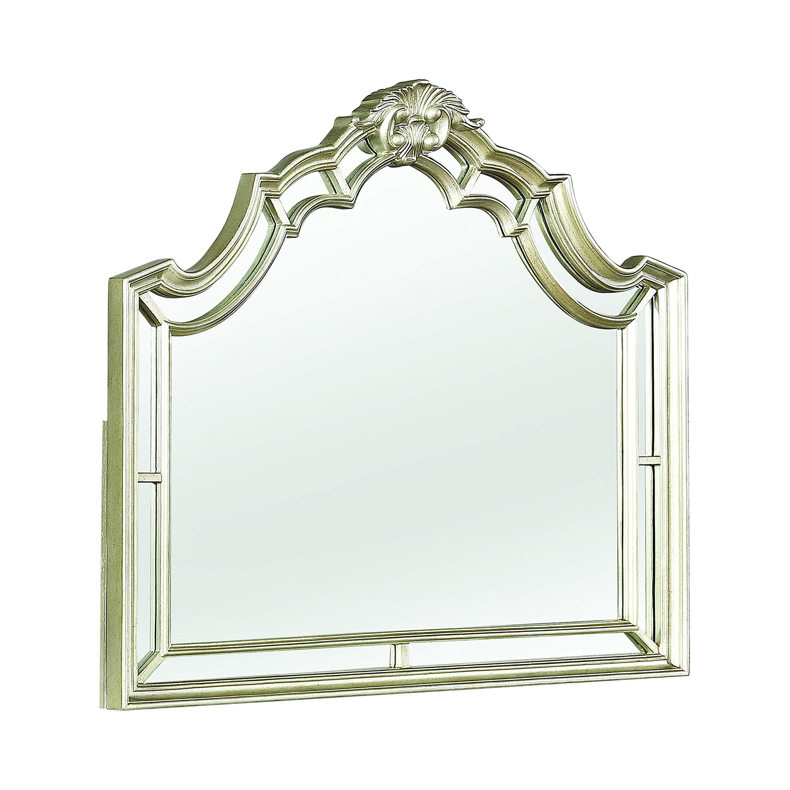 Coaster Home Furnishings Heidi Arched Metallic Platinum Mirror (222734)