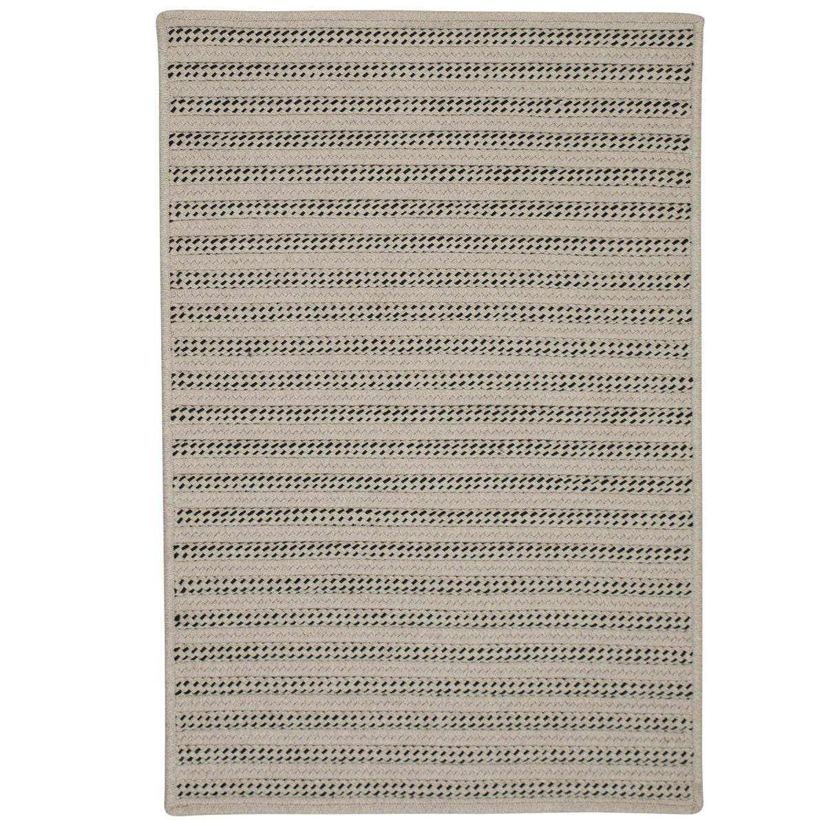 Sunbrella Booth Bay Rugs, 5' X 7', Natural Black