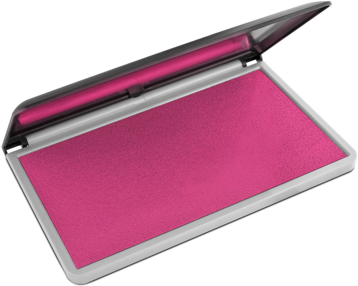 Maxmark Large Premium Pink Ink Stamp Pad - 3.5' X 6.25' - Quality Felt Pad