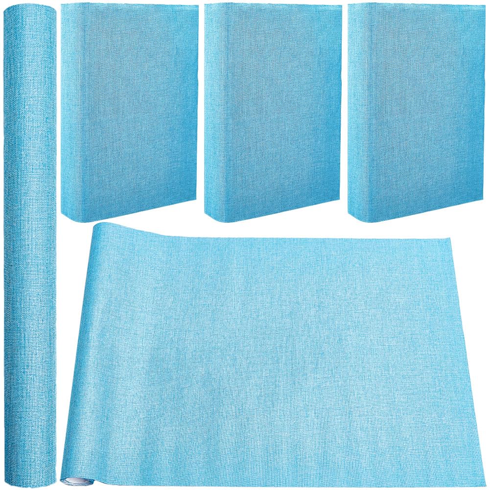 Craspire Book Cloth For Book Binding 51 X 11.8In Force Blue Fabric Surface Paper Backed A3-A8 Linen Bookcover Books Album Scrapb