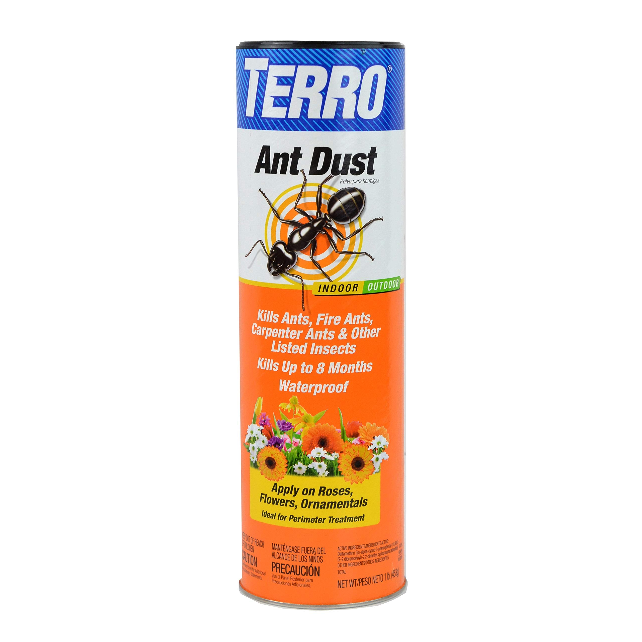 Terro T600 Ant Dust Powder Killer For Indoors And Outdoors - Kills Ants, Fire Ants, Carpenter Ants, Roaches, Spiders, And Other