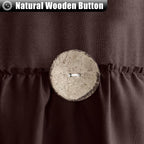 Seasonwood Brown Shower Curtains For Bathroom Dark Brown Shower Curtain Brown Ruffle Shower Curtain Button Farmhouse Style Fabri