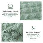 Litanika Sage Green Oversized King Bedspreads 128X120 Quilt Set - Lightweight Summer Comforter Coverlets, Boho Farmhouse Bedding