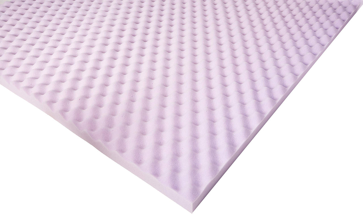 Best Price Mattress 3 Inch Egg Crate Memory Foam Mattress Topper With Soothing Lavender Infusion, Certipur-Us Certified, Queen