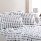 Modern Threads Printed 3-Piece Extra Soft Bedding Sheets & Pillowcase Set, Deep Pocket Up To 16 Inch Mattress Claire Twin