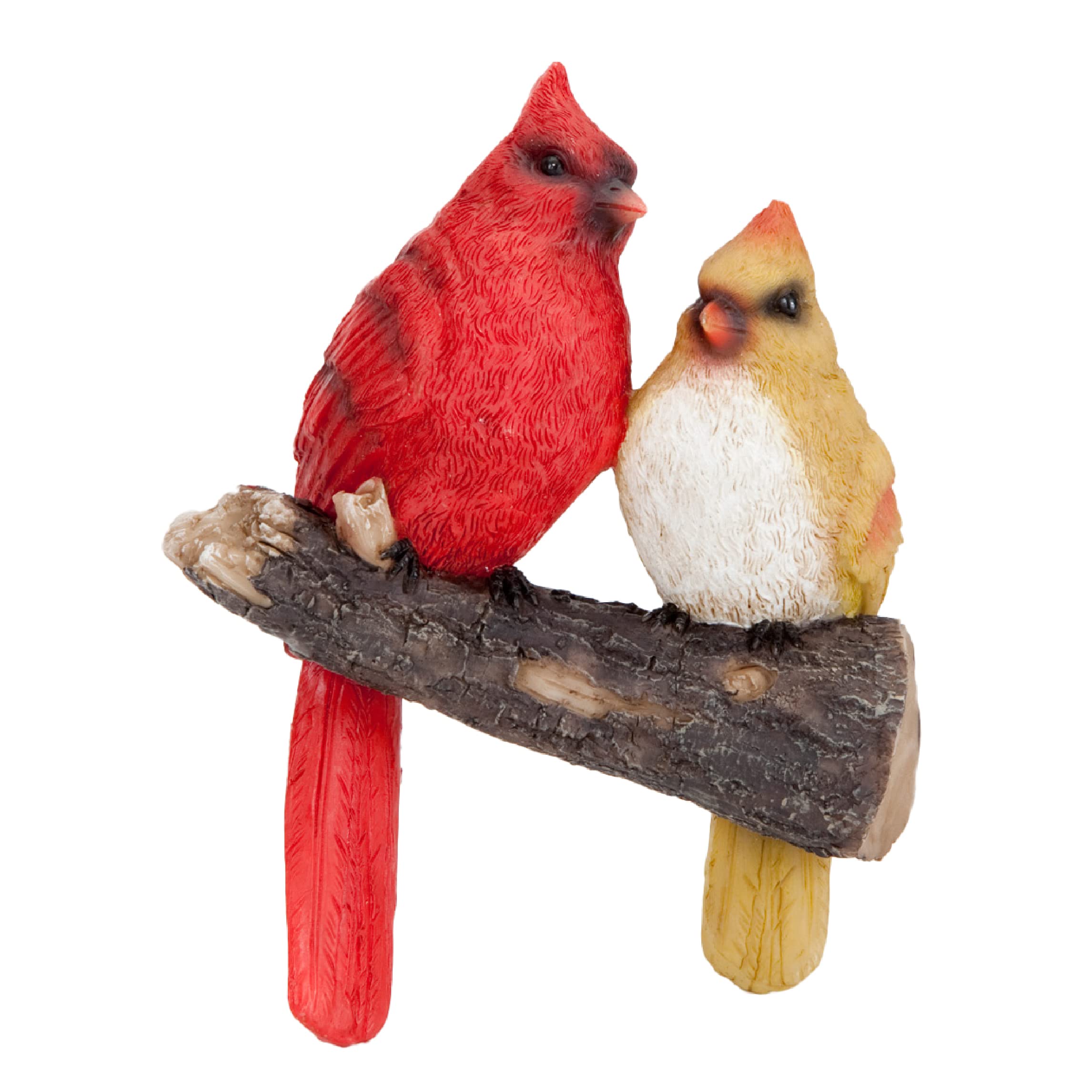 Bits And Pieces - 'Pair Of Cardinals' Tree Hugger - Yard Decorations - Whimsical Tree Birds Sculpture - Garden Decoration - Gard