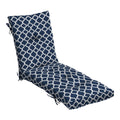 Arden Earthfiber Outdoor Tufted Chaise Cushion, 22 X 76, Rain-Proof, Fade Resistant, Cushion For Chaise Lounger 22 X 76, Sapphir