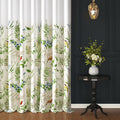 Story@Home Cotton Curtains 8 Feet Long 2 Piece | Bohemian Curtain | Birds & Branches Printed | Light Filtering | Semi Long Door 