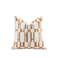 Croker Horse 2025 New 18X18' Inches Throw Pillow Cushion Covers - Orange H Letter Chenille Jacquard Embroidery Luxury Modern St