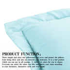 Ntbay 100% Brushed Microfiber Queen Pillow Shams Set Of 2, Super Soft And Cozy, Wrinkle, Fade, Stain Resistant 20X30 Inches Oxford Pillowcases, Light Blue