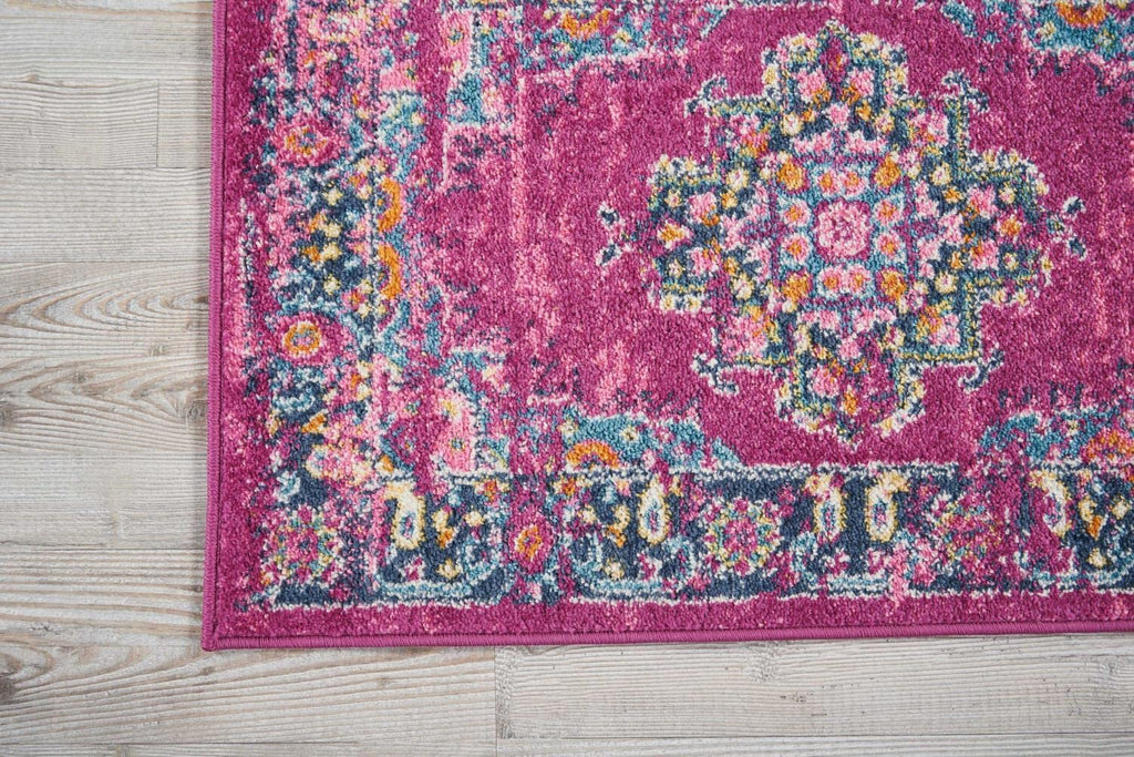 Nourison Passion Fuchsia 12' X 15' Area--Rug, Boho, Traditional, Easy--Cleaning, Non Shedding, Bed Room, Living Room, Hallway (1
