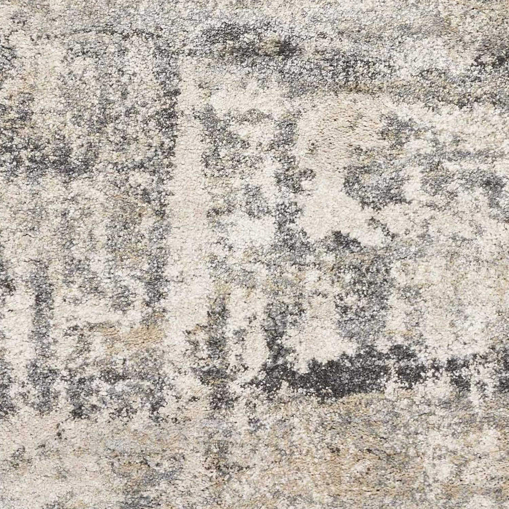 HomeRoots Polypropylene 7' Beige Machine Woven Abstract Design Indoor Runner Rug