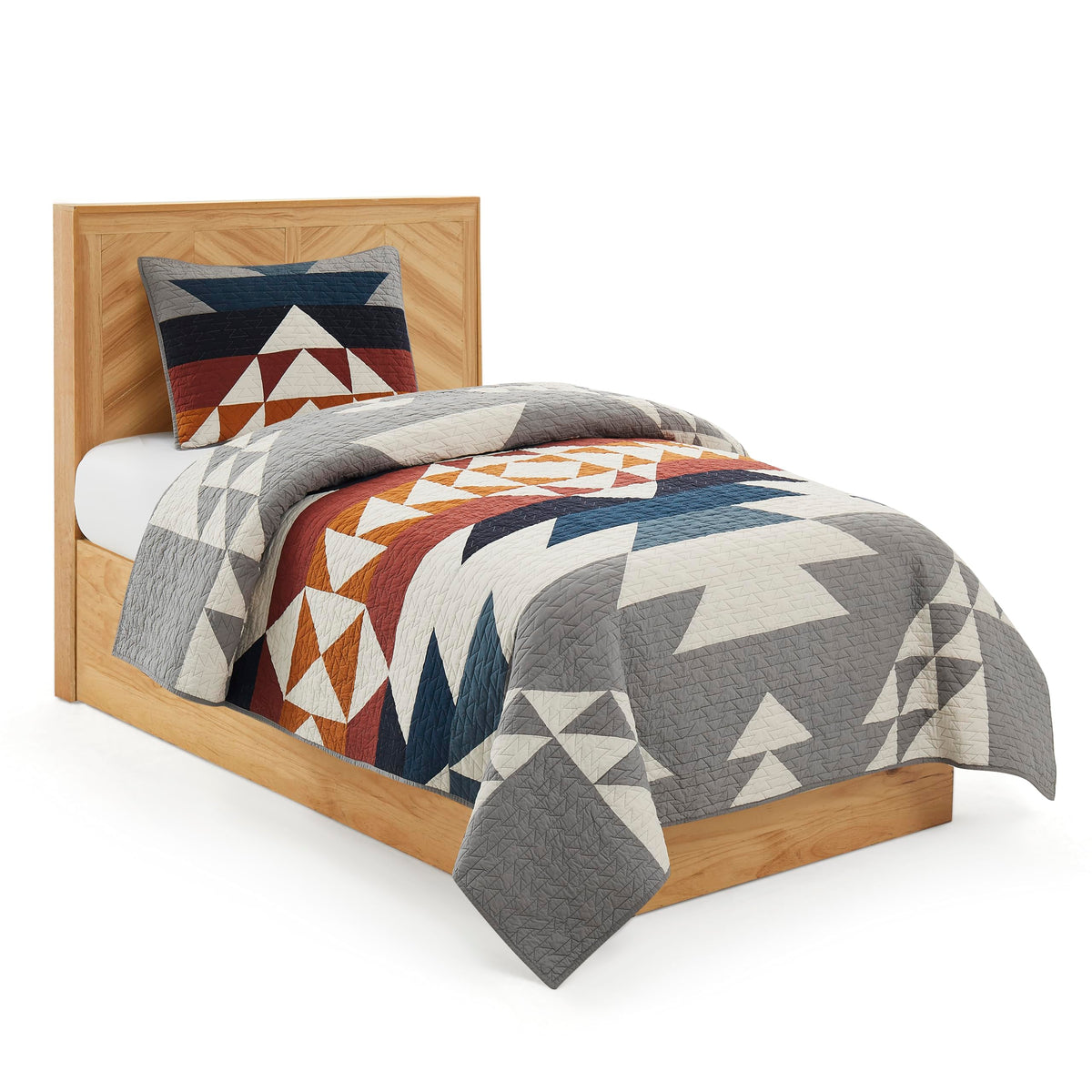 Pendleton 29270 Explorer Twin-Twin Xl Quilt Set Soft Cotton Bed Cover Rustic Machine Washable Bedspread Luxury Coverlet Set Cozy