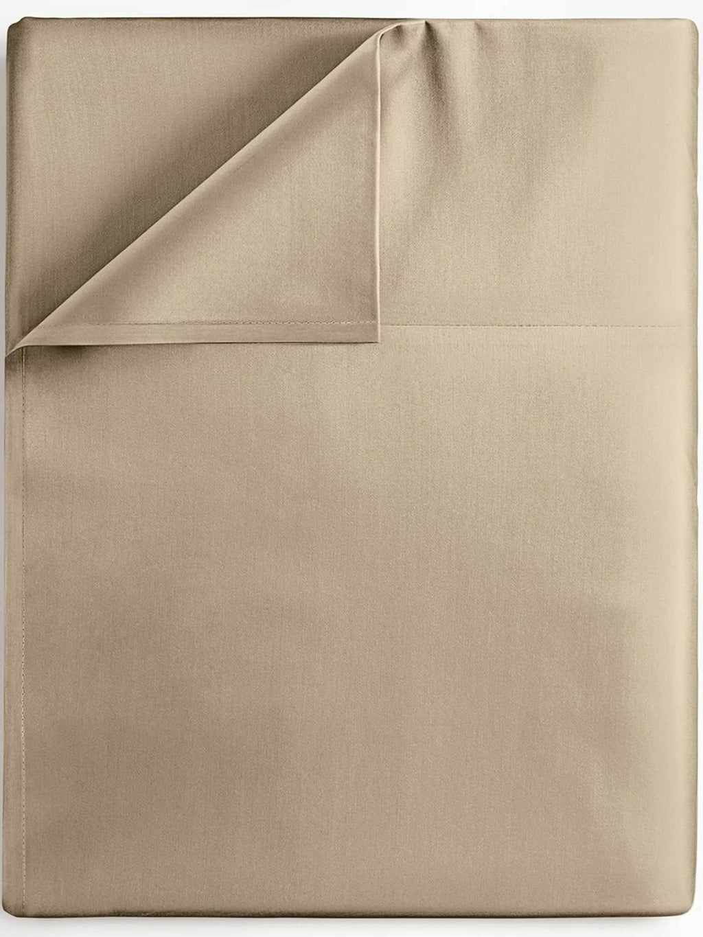 Twin Xl Size Flat Bed Sheet - Hotel Luxury Single Flat Sheet Only - Wrinkle Free & Fade Resistant Flat Sheet - Extra Soft, Breathable Bedding For Women, Men, Kids & Teens - Cream Flat Sheet Only