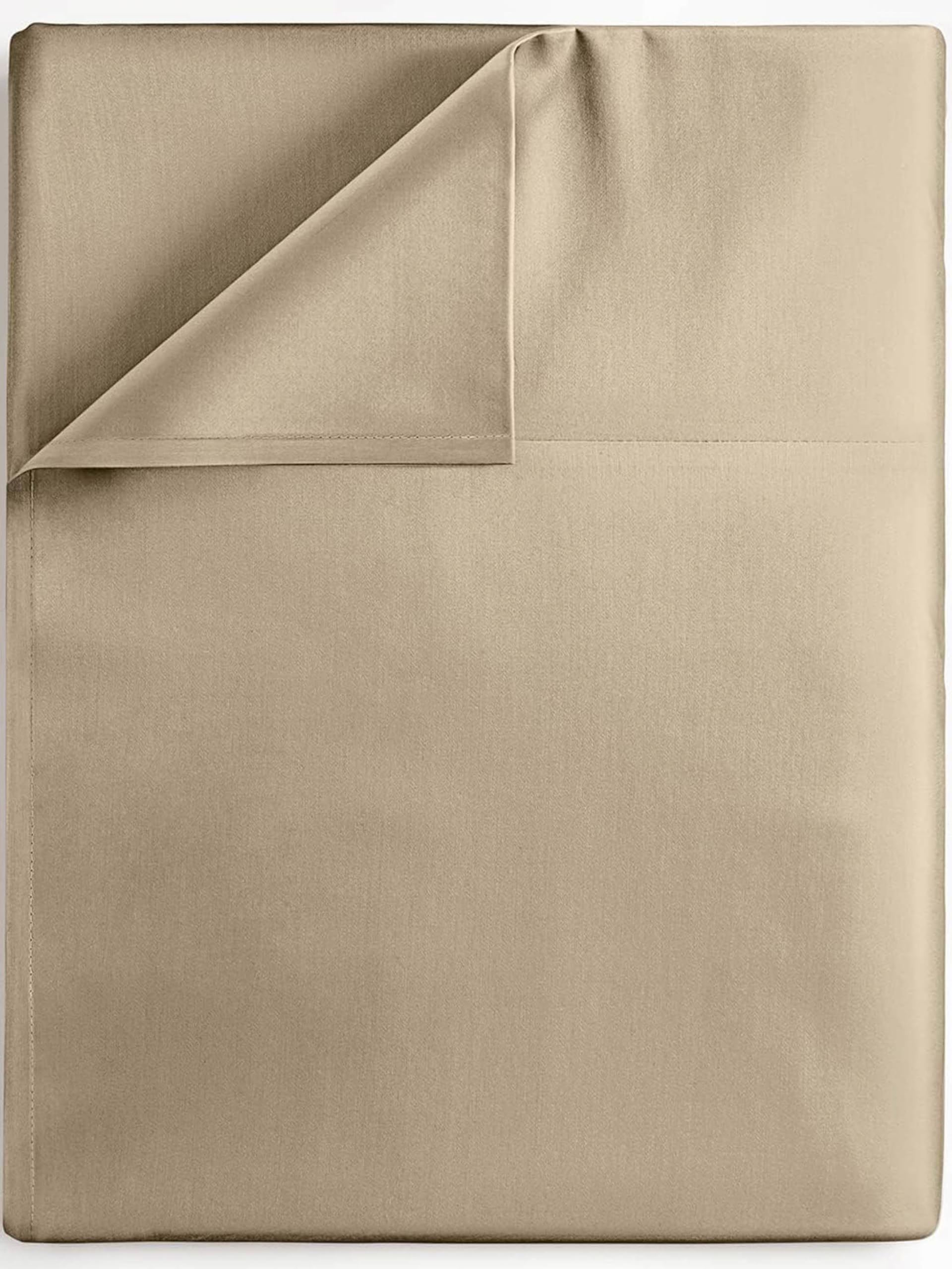 Twin Xl Size Flat Bed Sheet - Hotel Luxury Single Flat Sheet Only - Wrinkle Free & Fade Resistant Flat Sheet - Extra Soft, Breathable Bedding For Women, Men, Kids & Teens - Cream Flat Sheet Only