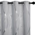 Nicetown Kitchen Blackout Curtain Panels, Silver Grey, Set Of 2, 42 By 48 Inch, Window Treatment Thermal Insulated Solid Grommet