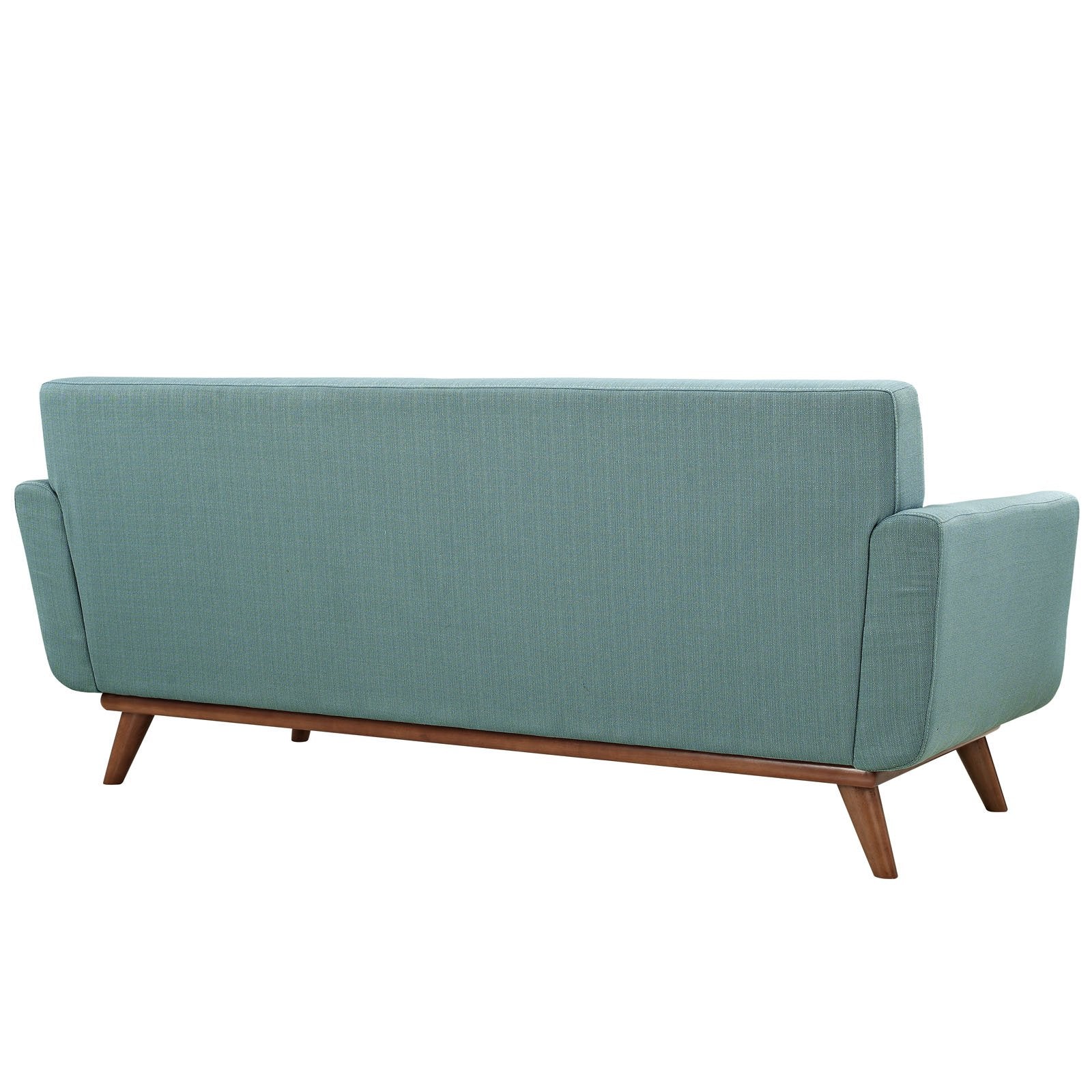 Modway Engage Mid-Century Modern Upholstered Fabric Loveseat in Laguna