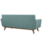 Modway Engage Mid-Century Modern Upholstered Fabric Loveseat in Laguna