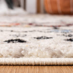 Safavieh Amsterdam Collection Runner Rug - 2'3'' X 8', Ivory & Multi, Moroccan Boho Design, Non-Shedding & Easy Care, Ideal For