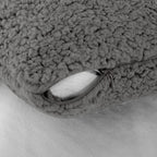 Reafort Ultra Soft Sherpa Body Pillow Cover/Case With Zipper Closure 21''X54'' (21''X54'' Body Pillow Cover,Charcoal Grey)