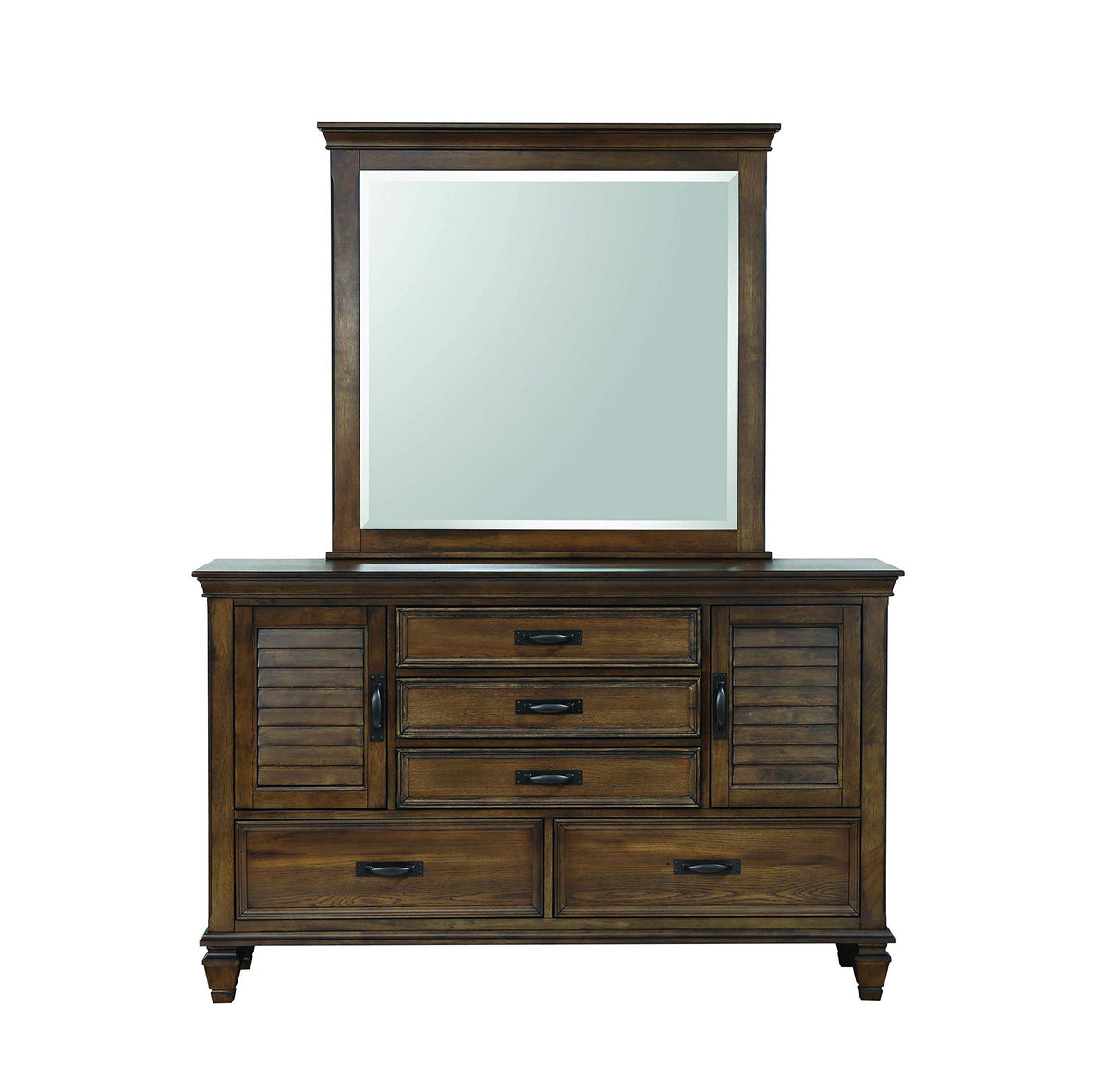 Coaster Furniture Dresser Mirror Burnished Oak 200974