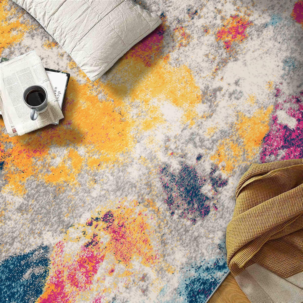Rugshop Sky Collection Modern Abstract Area Rug 5' X 7' Multi