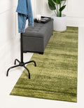 Unique Loom Del Mar Collection Area Rug - Lucille (2'x 6' 1'' Runner, Green/ Hunter Green)