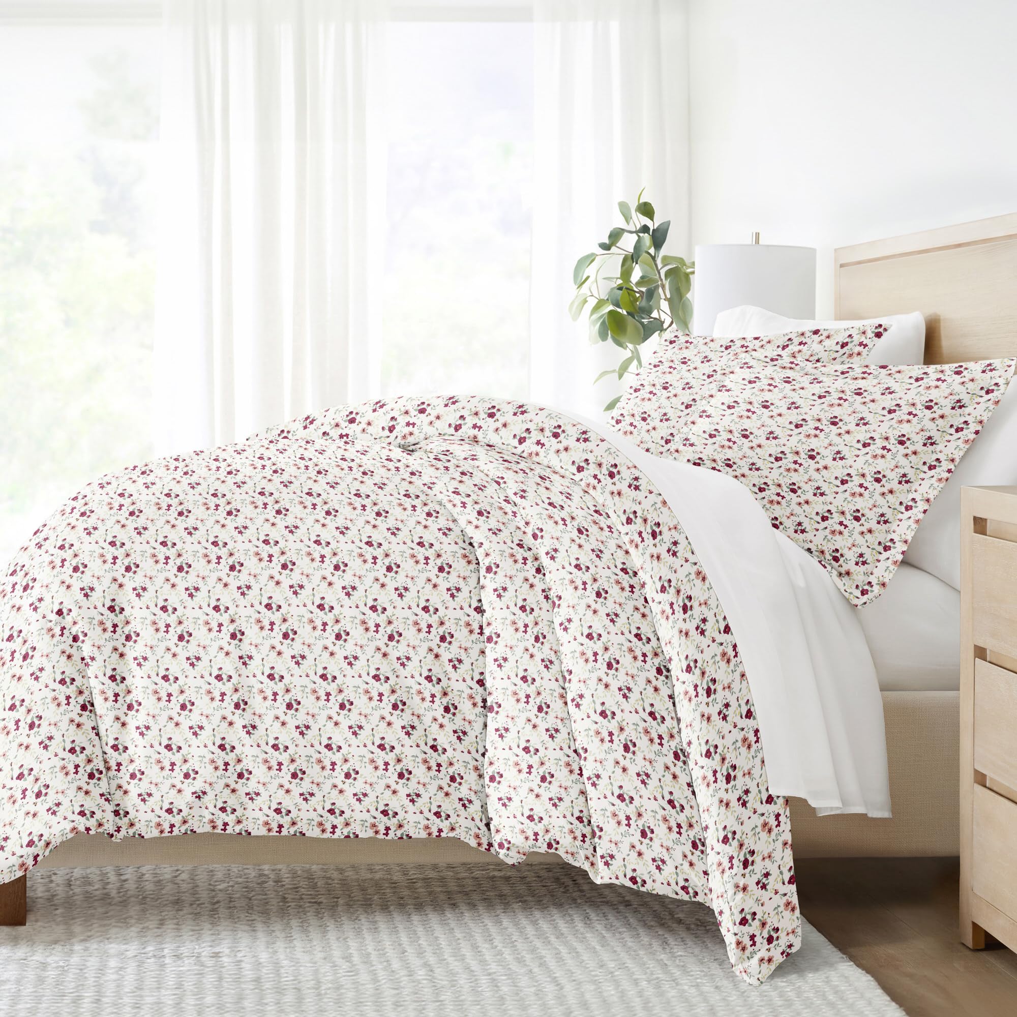Linen Market Duvet Cover King Size (Pink) - Experience Hotel-Like Comfort With Unparalleled Softness, Exquisite Prints & Solid C