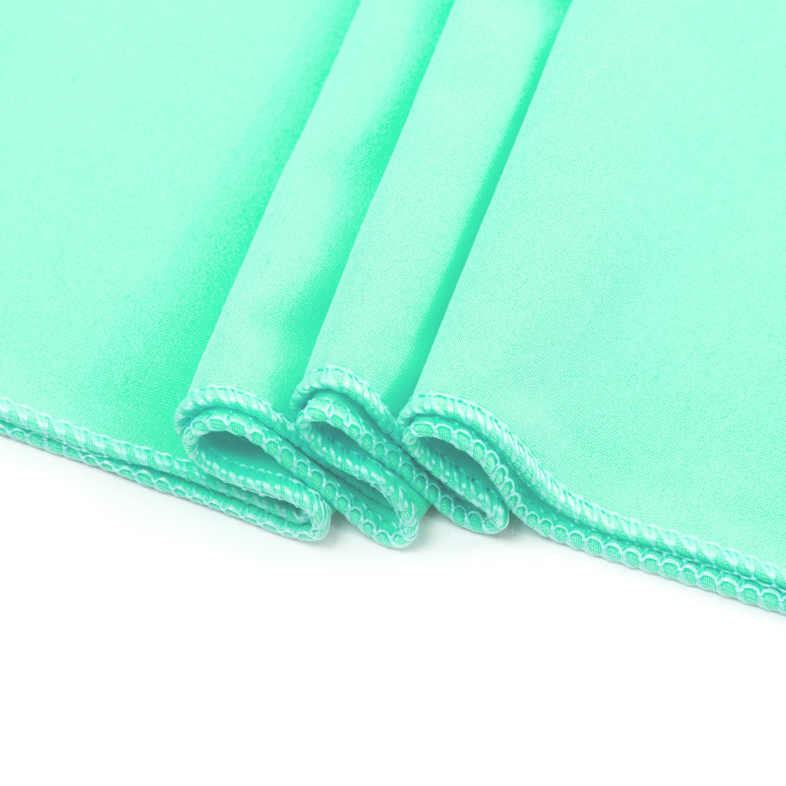 Mds Pack Of 10 Spandex Chair Sashes Bow Sash Elastic Chair Bands Ties Without Buckle For Wedding And Events Decoration Spandex Slider Sashes Bow - Sea Green