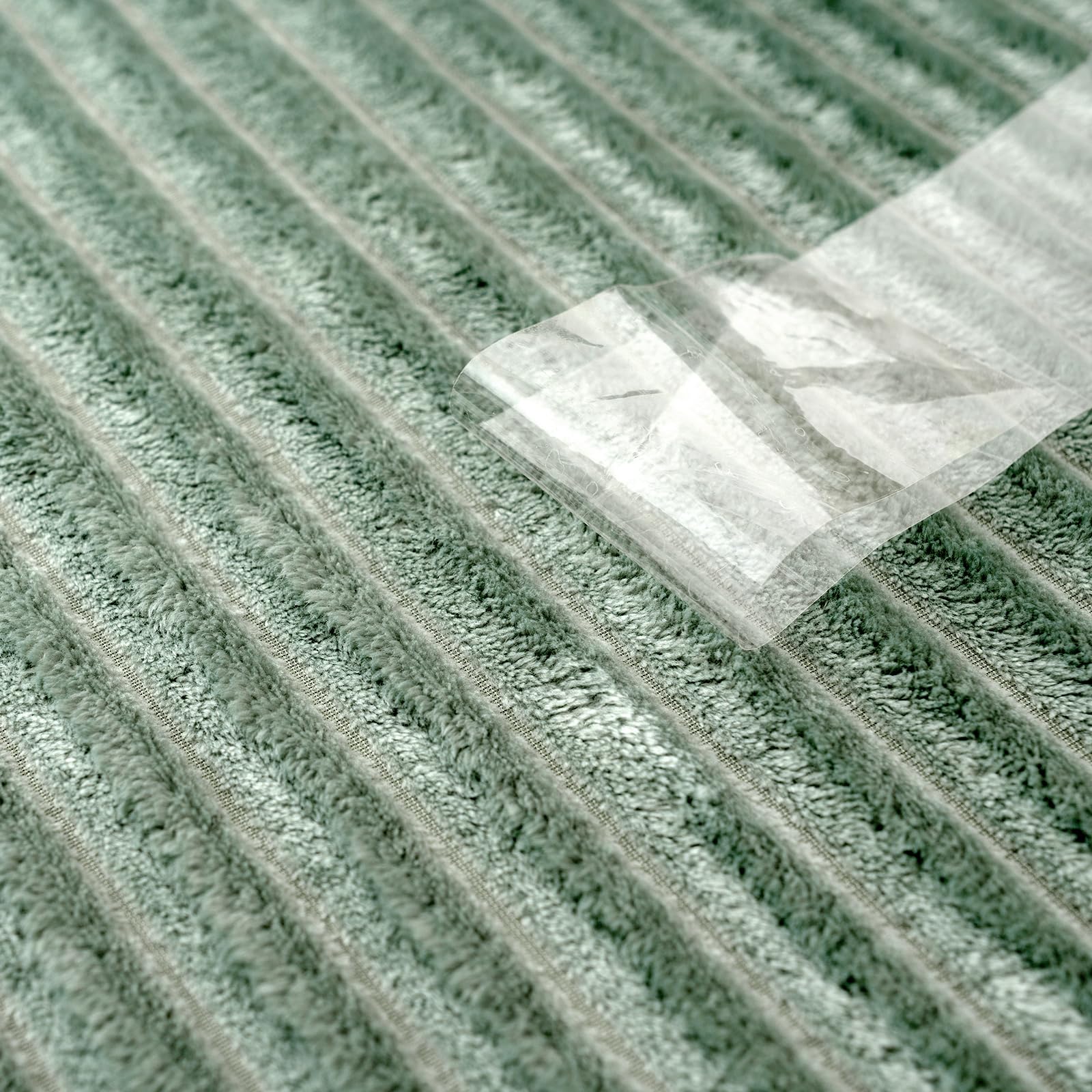 Miulee Fleece Throw Blanket With Stripe Pattern Fuzzy Flannel Sage Green Blanket For Couch Plush Warm Cozy Bed Blanket Boho Decor For Bed Sofa Chair Twin Size 60'X80'