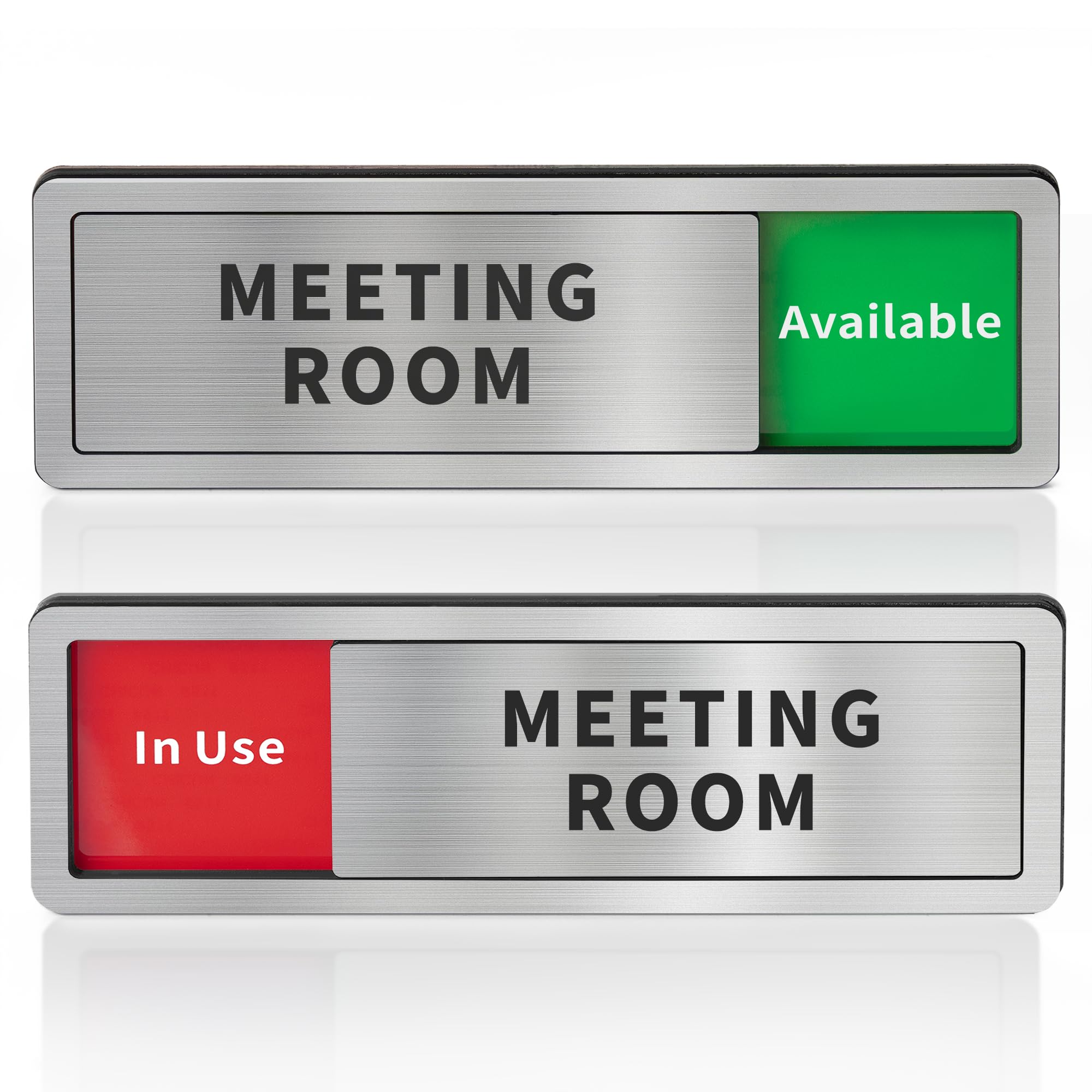 Meeting Room Sliding Door Signs Do Not Disturb, In Use/Available Slider Sign For Home Office Conference Vacant Occupied Privacy