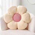 Kcvvcr Flower Throw Pillow, Soft Ivory 19.6' Flower Pillow For Home Decor, Cute Flower Shaped Floor Pillow Aesthetic Flower Plu