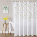 Central Park Yellow Gold Leaf Shower Curtain Water Resistant Decorative Sweeping Floral Print Canvas Bathroom Spa Hotel Shower C
